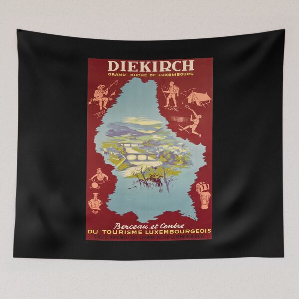 Item preview, Diekirch retro poster designed and sold by CorasPosters.