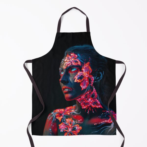 Item preview, Beautiful flowers uv light young girl face body designed and sold by Lefteris Betsis.