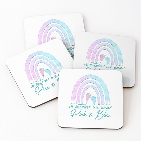 Item preview, In October We Wear Pink and Blue designed and sold by autlu.