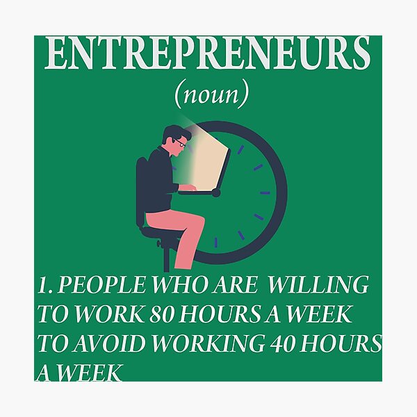 Life of Entrepreneurs Photographic Print