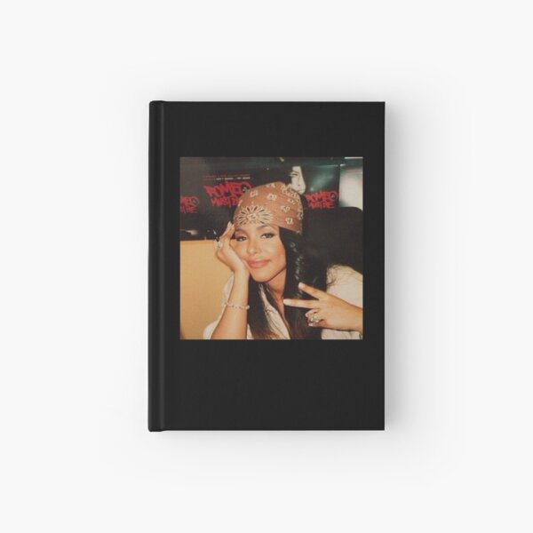 Aaliyah Iconic Moment chilling peace sign romeo must die Hardcover Journal