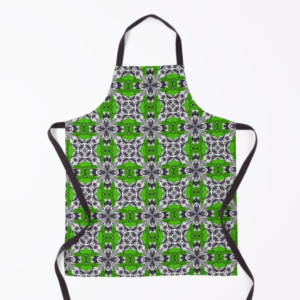 Item preview, Spring Green and White Repeat Tile Pattern designed and sold by taiche.
