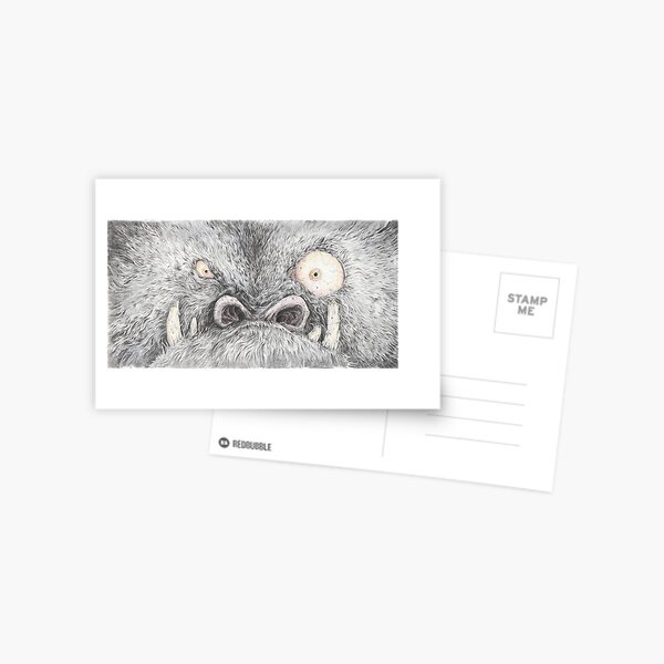 The Monster Stared at Raymund Postcard
