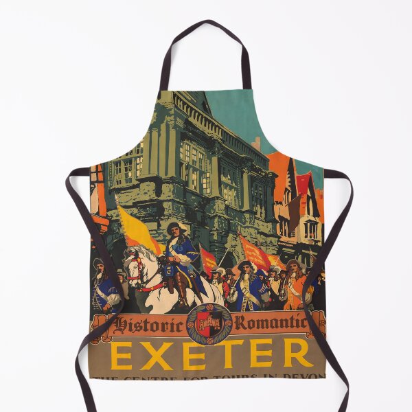 Item preview, Exeter retro poster designed and sold by CorasPosters.