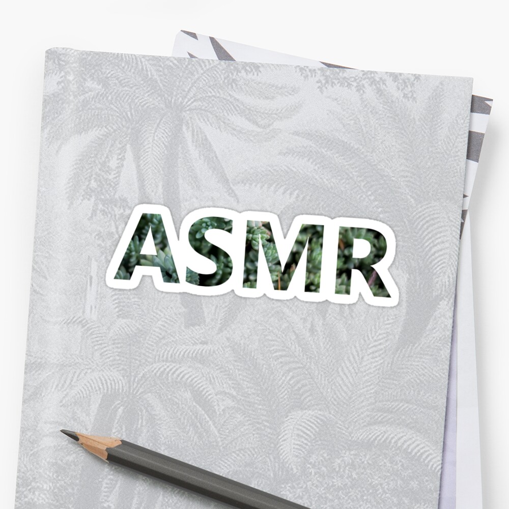 Asmr Graphic Sticker By Broadleaf12 Redbubble