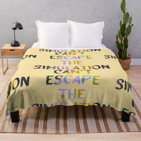 Item preview, Can't Escape The Simulation Quote Glitch Art designed and sold by raspberry-tea.