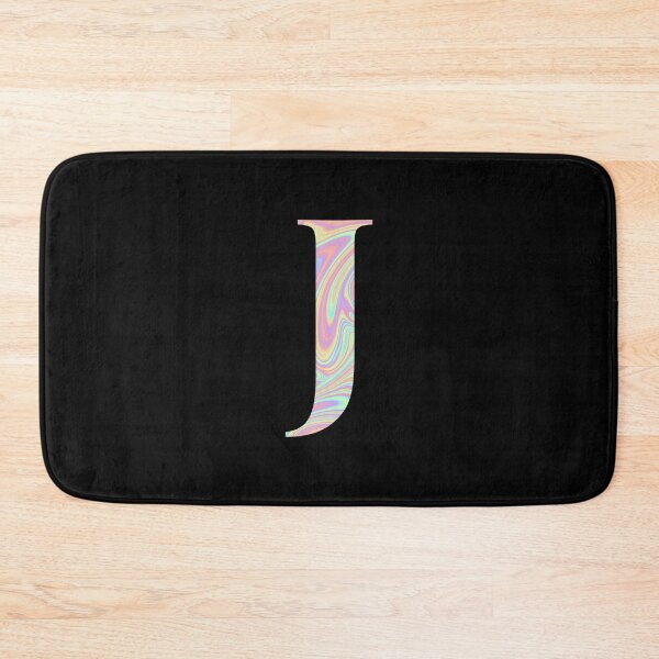 Item preview, Letter J Holographic Liquid Marble Effect Rainbow Alphabet designed and sold by Sour Soul.