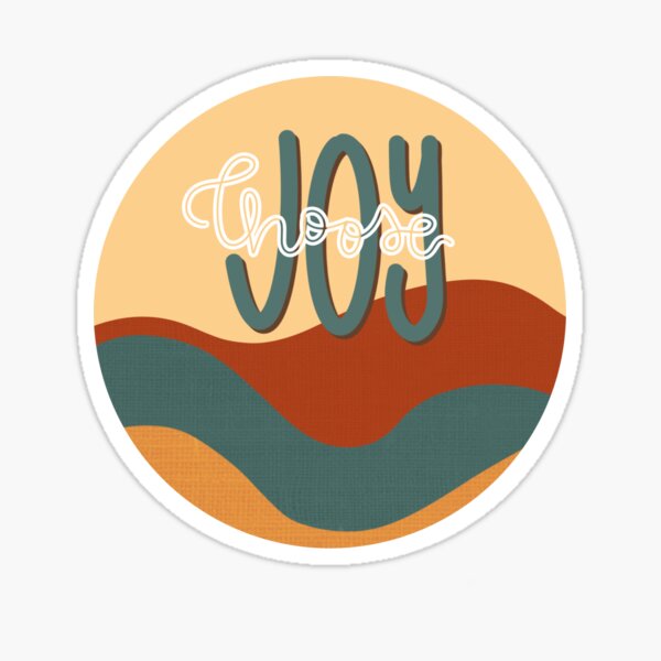 Choose Joy - Vintage Canvas Landscape Sticker