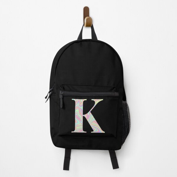 Item preview, Letter K Holographic Liquid Marble Effect Rainbow Alphabet designed and sold by Sour Soul.