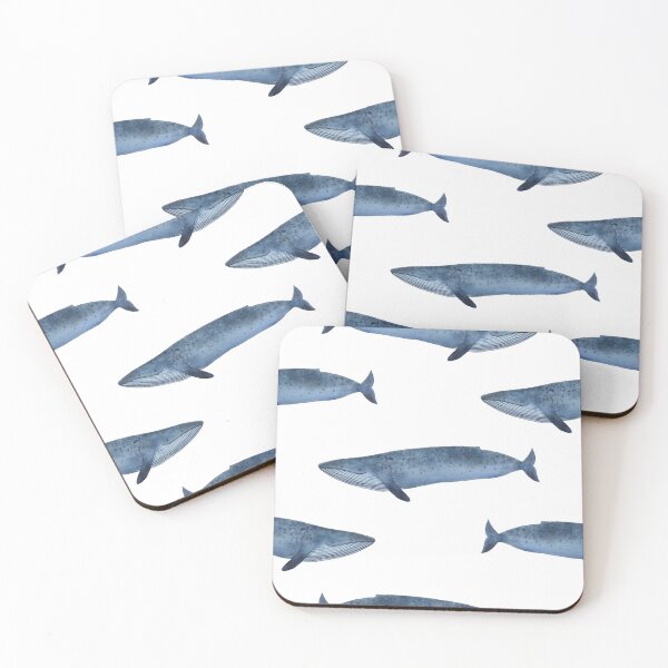 Item preview, Blue whale pattern watercolor  designed and sold by Oksana Tarasova.