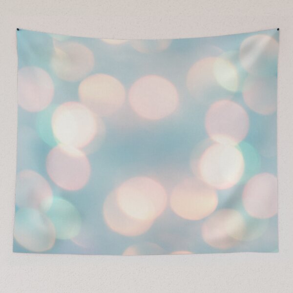 Item preview, Preppy Dreamy Pink Blue Bokeh  designed and sold by IamTrending.