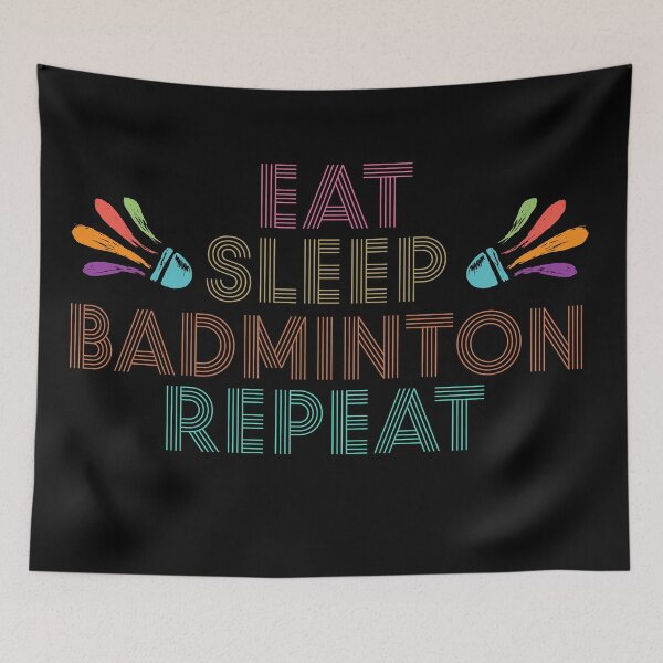 Item preview, Eat Sleep Badminton Repeat- Badminton funny designed and sold by looklock.