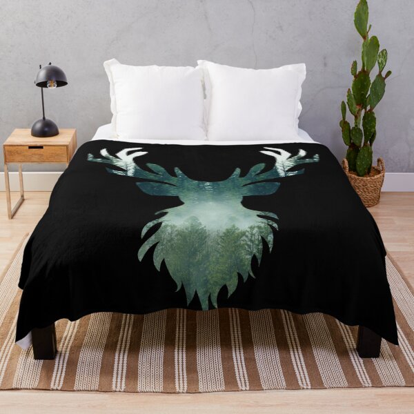 Item preview, Reindeer in Foggy Forrest designed and sold by PrintEpic.