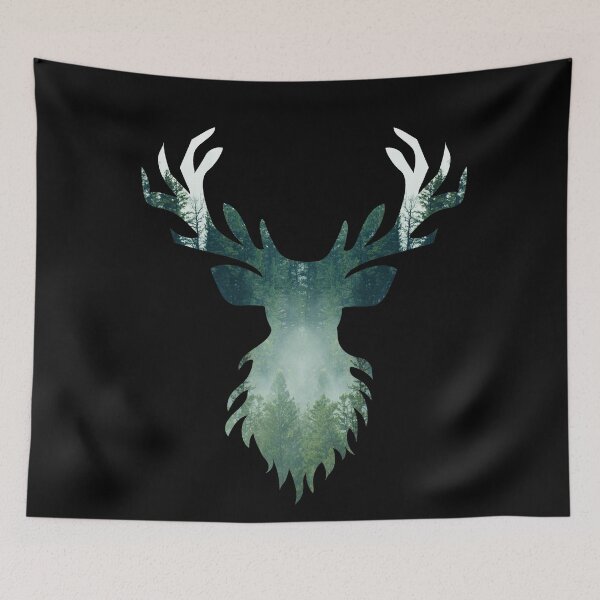 Item preview, Reindeer in Foggy Forrest designed and sold by PrintEpic.