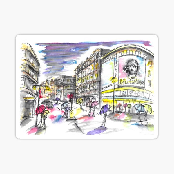 Item preview, London West End Theatres designed and sold by DaniEdmunds.