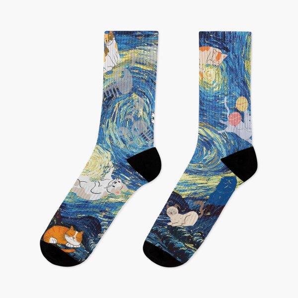 Item preview, cats in the sky with starry night designed and sold by SpicyCherrys.