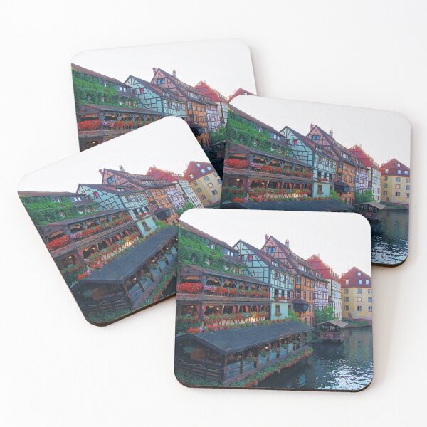 Item preview, Strasbourg France colourful houses designed and sold by Kristellabeauty.