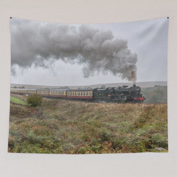 Item preview, LMS Black 5 Number 5828 on a Misty Day on the Moor designed and sold by Steve H Clark.