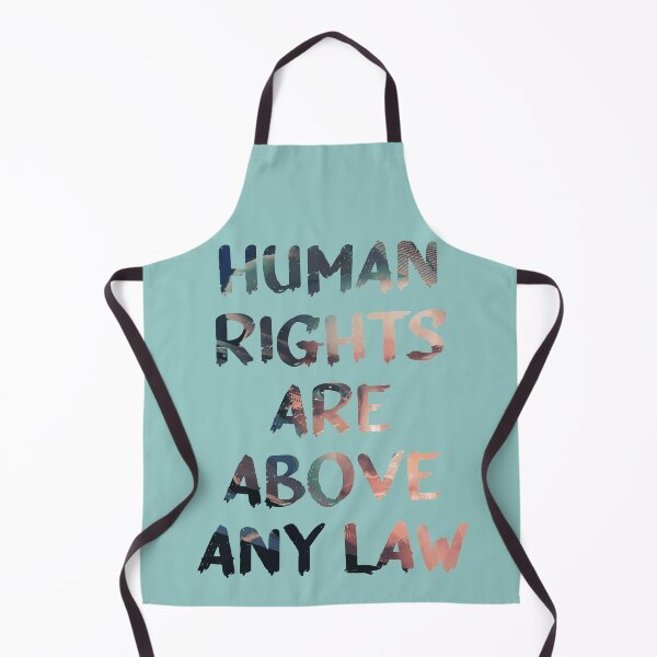 Item preview, Human Rights Are Above Any Law Quote Glitch Art designed and sold by raspberry-tea.