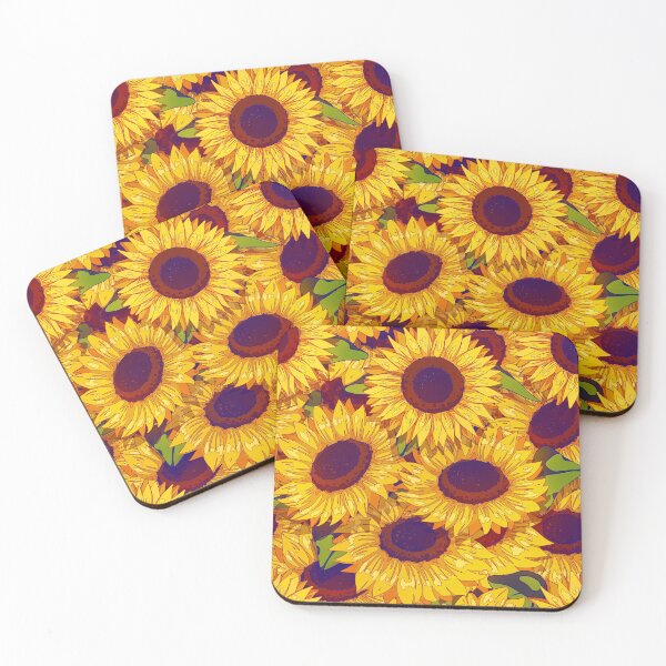 Item preview, Shiny sunflowers designed and sold by AnGoArt.