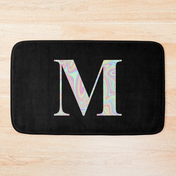 Item preview, Letter M Holographic Liquid Marble Effect Rainbow Alphabet designed and sold by Sour Soul.