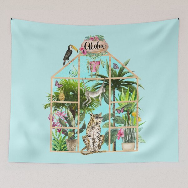 Item preview, Tropical Summerhouse - Exotic Jaguar designed and sold by Amanda-Lakey.