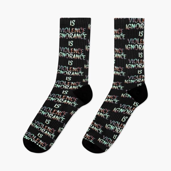 Item preview, Ignorance is Violence Quote Glitch Art designed and sold by raspberry-tea.