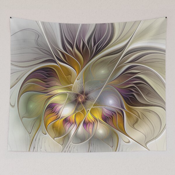 Item preview, Abstract Colorful Fantasy Flower Modern Floral Fractal Art designed and sold by gabiwArt.