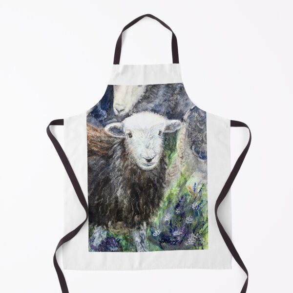 Item preview, Hefted to the Hills: Watercolour portrait of a Herdwick Sheep designed and sold by Double Dutch Designs.