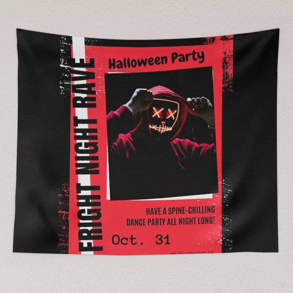 Item preview, Fright night rave, Halloween night party  designed and sold by Boss  Bubble.
