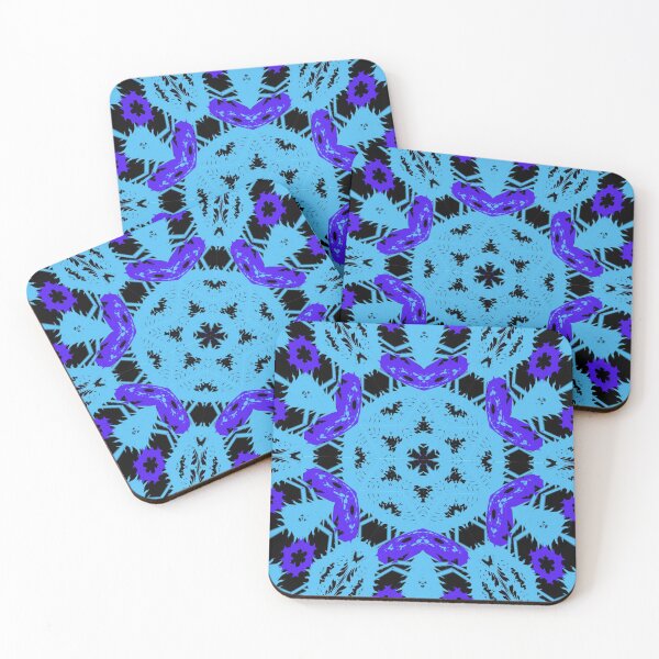 Item preview, Icy Blue Mushroom Embroidery Forest designed and sold by FarzT.