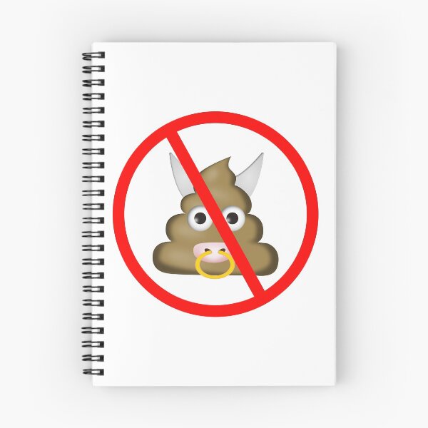 Item preview, 'No Bullshit' Bull and Poop Emoji Combo designed and sold by Happy Puppy Print On Demand.