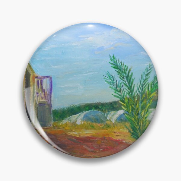 Item preview, Oil Painting - Beach Cabin in Sicily. A Beach on a Farm near Agrigento. 2015 designed and sold by Igor Pozdnyakov.