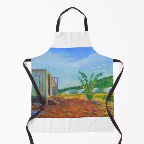 Item preview, Oil Painting - Beach Cabin in Sicily. A Beach on a Farm near Agrigento. 2015 designed and sold by Igor Pozdnyakov.