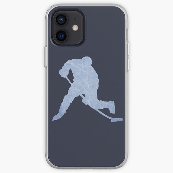 Silhouette de glace de hockey Coque souple iPhone