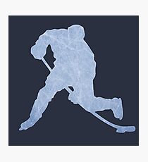 Eishockey-Eis-Silhouette Fotodruck