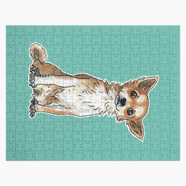 Pembroke Welsh Corgi dog Jigsaw Puzzle for Sale by savousepate