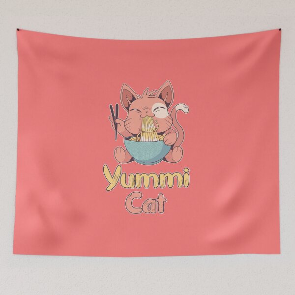 Item preview, Cat cats eat noodle noodle designed and sold by JonasDesign.