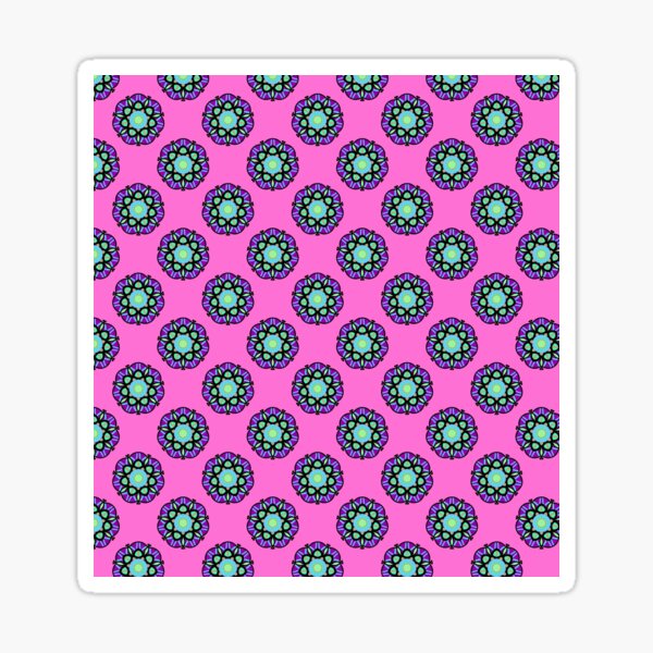 Deep Pink | Patterned Art Sticker