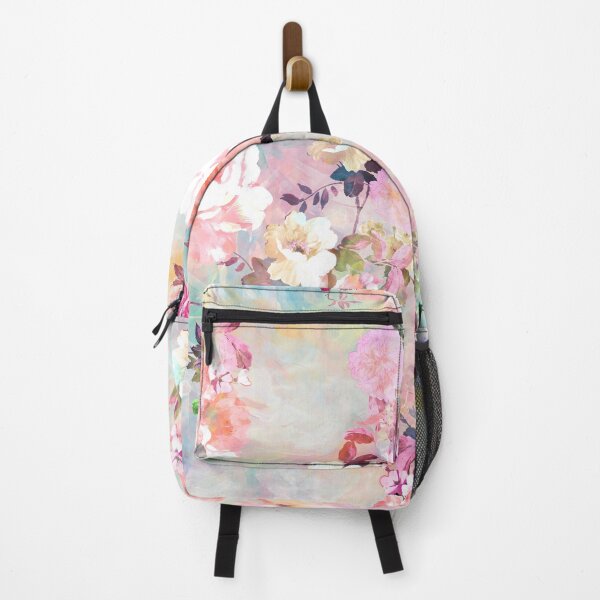 Item preview, Romantic Pink Teal Watercolor Chic Floral Pattern designed and sold by GirlyTrend.
