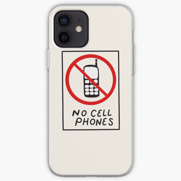 Luke’s No Cell Phones Pattern Coffee Diner Pack iPhone Soft Case