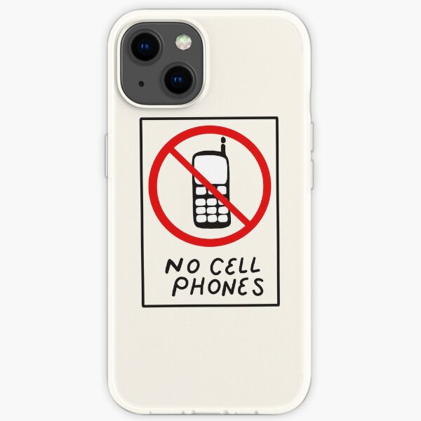 Luke’s No Cell Phones Pattern Coffee Diner Pack iPhone Soft Case