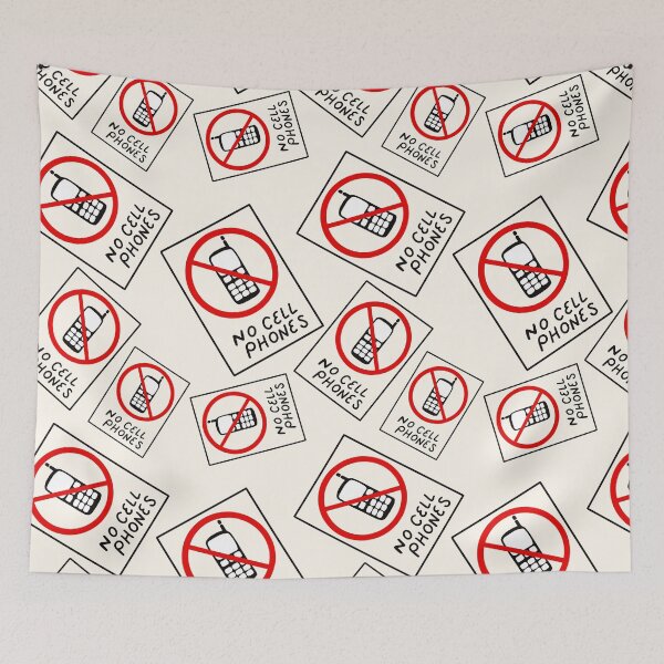 Item preview, Luke’s No Cell Phones Pattern Coffee Diner Pack designed and sold by Sunny Collections.