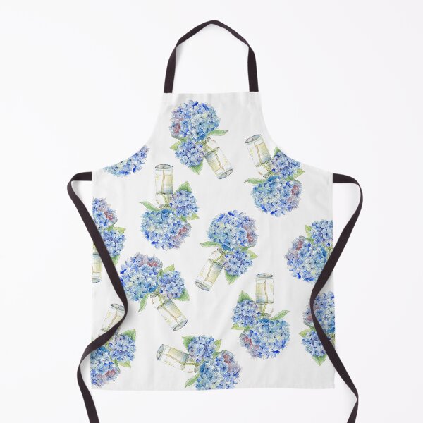 Blue Hydrangea, Still Life Apron