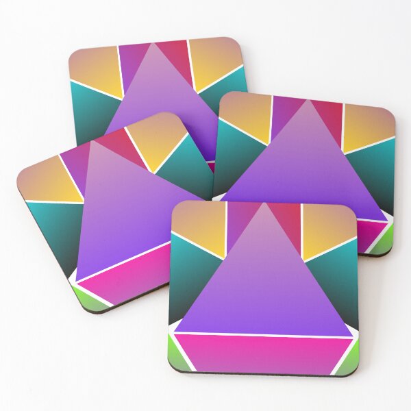 Item preview, Colorful Metallic Triangles designed and sold by ckylin.