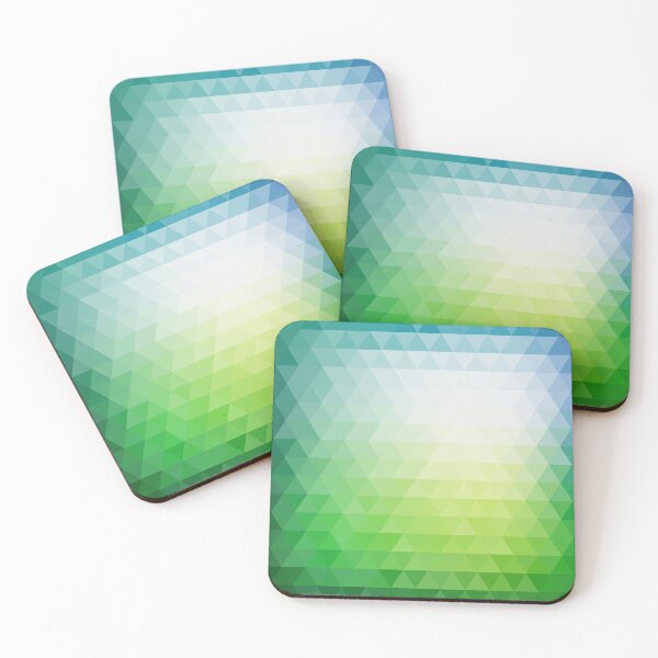 Item preview, Preppy Yellow Green Blue White Abstract Geometric designed and sold by IamTrending.