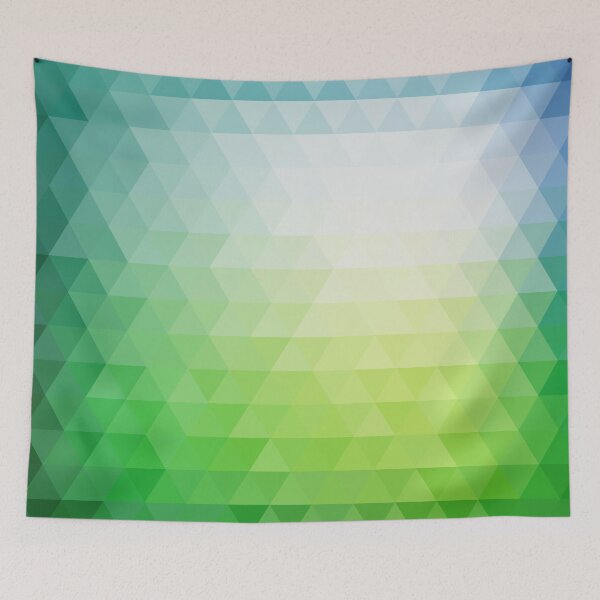 Item preview, Preppy Yellow Green Blue White Abstract Geometric designed and sold by IamTrending.