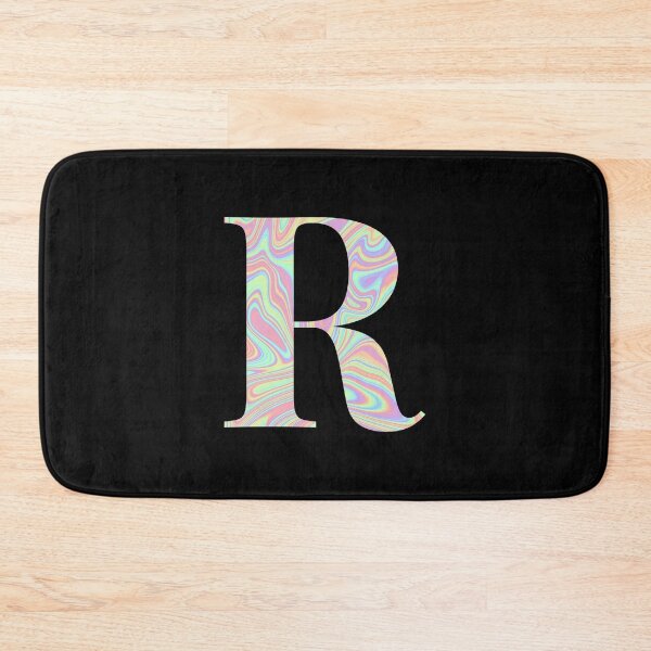 Item preview, Letter R Holographic Liquid Marble Effect Rainbow Alphabet designed and sold by Sour Soul.
