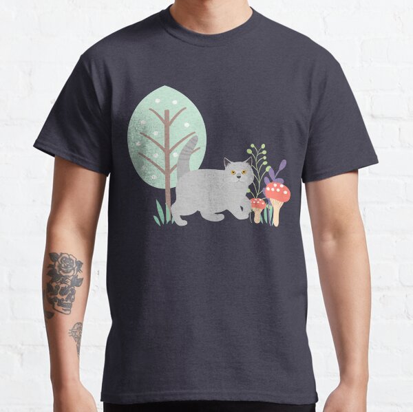 British Shorthair Cat in Wonderland Classic T-Shirt