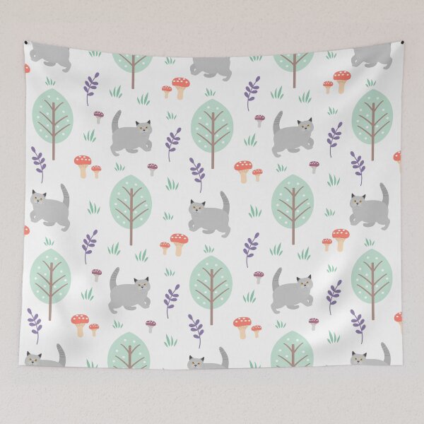 Item preview, British Shorthair Cat in Wonderland designed and sold by lulululupaint.